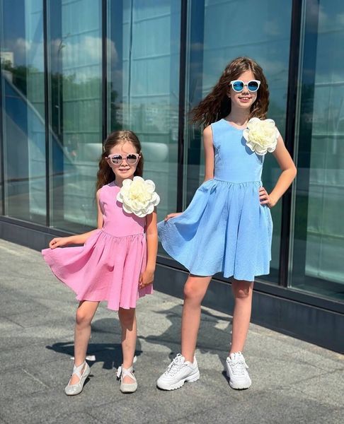 Сукня Софі льон жатка для дівчинки &mdash; Mini Queenie