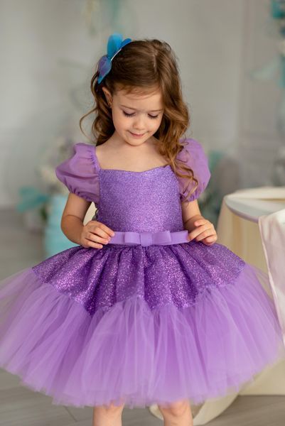 Сукня Аврора фіолетова для дівчинки &mdash; Mini Queenie