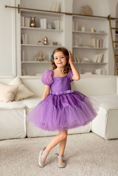 Сукня Аврора фіолетова для дівчинки &mdash; Mini Queenie