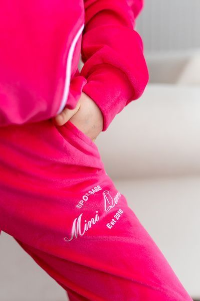 Спортивний костюм Freedom велюровий з затяжкою для дівчинки &mdash; Mini Queenie