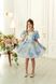 Сукня Адель органза із принтом для дівчинки від Mini Queenie &mdash; вигляд 4