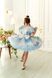 Сукня Адель органза із принтом для дівчинки від Mini Queenie &mdash; вигляд 3