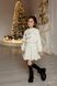 Комплект Олівія кофта та спідниця білий для дівчинки від Mini Queenie &mdash; вигляд 4