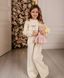 Комплект Олівія кофта та штани білий для дівчинки від Mini Queenie &mdash; вигляд 1