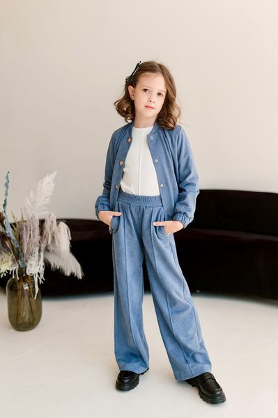 Бомбер та штани кльош для дівчинки &mdash; Mini Queenie