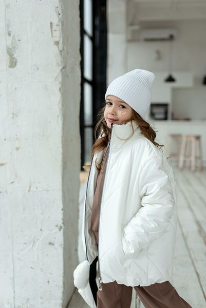 Демі куртка Ромби для дівчинки &mdash; Mini Queenie