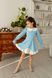 Сукня Айворі міні блакитна для дівчинки від Mini Queenie &mdash; вигляд 2