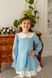 Сукня Айворі міні блакитна для дівчинки від Mini Queenie &mdash; вигляд 5