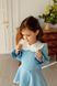 Сукня Айворі міні блакитна для дівчинки від Mini Queenie &mdash; вигляд 4