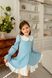 Сукня Айворі міні блакитна для дівчинки від Mini Queenie &mdash; вигляд 1