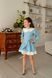 Сукня Айворі міні блакитна для дівчинки від Mini Queenie &mdash; вигляд 3