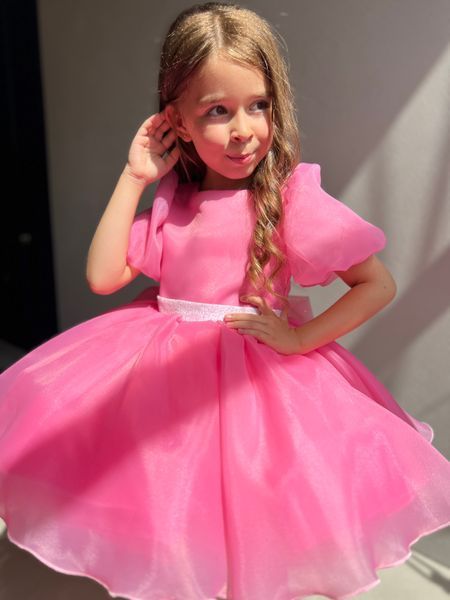 Сукня Адель рожева для дівчинки &mdash; Mini Queenie