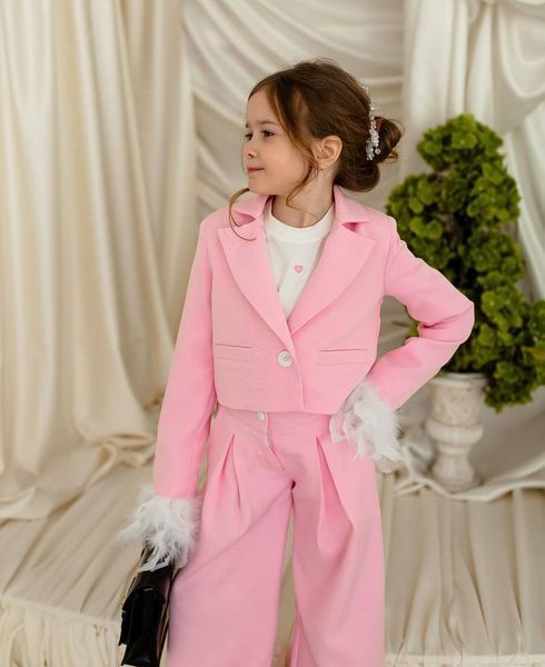 Піджак Трініті зі штанами палаццо для дівчинки &mdash; Mini Queenie