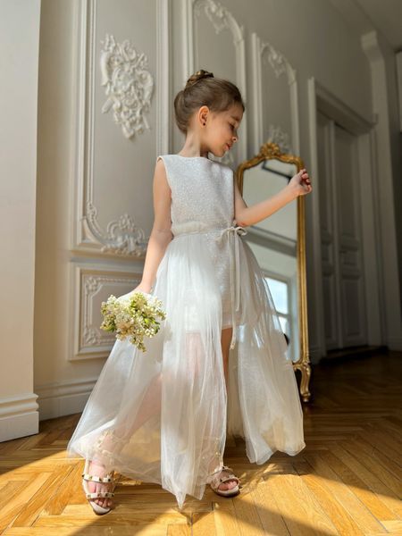 Сукня Неллі біла для дівчинки &mdash; Mini Queenie