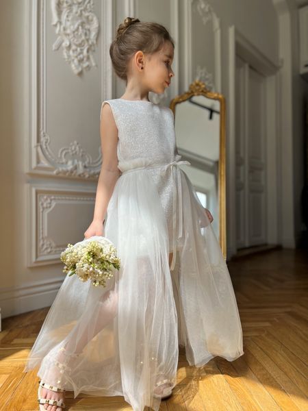 Сукня Неллі біла для дівчинки &mdash; Mini Queenie