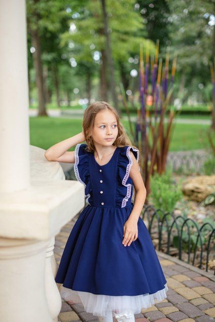 Сукня Юна з мереживом та під'юбником для дівчинки &mdash; Mini Queenie