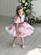 Сукня Адель органза із принтом для дівчинки від Mini Queenie &mdash; вигляд 2