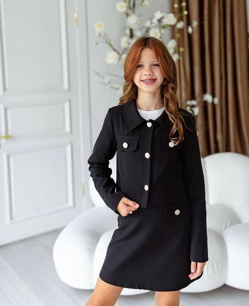 Піджак укорочений та спідниця для дівчинки &mdash; Mini Queenie