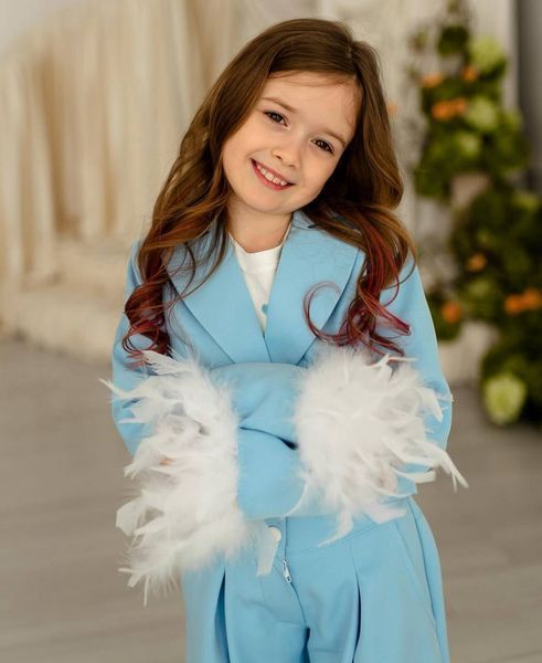 Піджак Трініті зі штанами палаццо для дівчинки &mdash; Mini Queenie