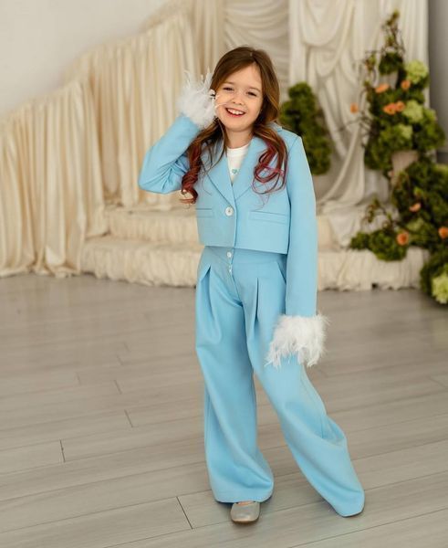 Піджак Трініті зі штанами палаццо для дівчинки &mdash; Mini Queenie