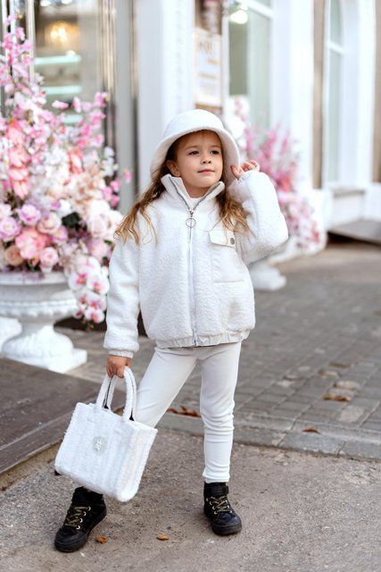 Куртка Доллі букле для дівчинки &mdash; Mini Queenie