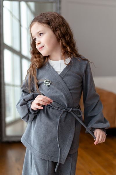 Кардиган та штани кльош для дівчинки &mdash; Mini Queenie