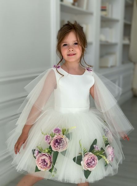 Сукня Піон зі крильцями для дівчинки &mdash; Mini Queenie