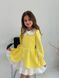 Сукня Айворі міні жовта для дівчинки від Mini Queenie &mdash; вигляд 1