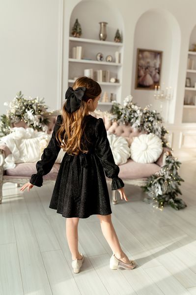 Сукня Злата люрекс чорний для дівчинки &mdash; Mini Queenie