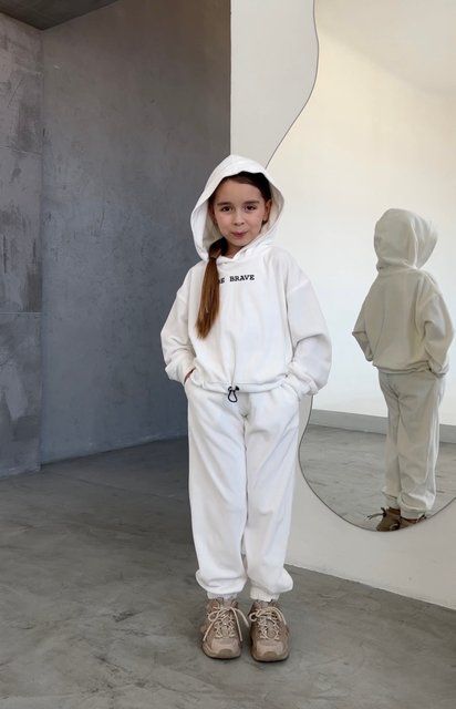 Спортивний костюм Be Brave велюровий для дівчинки &mdash; Mini Queenie