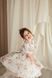 Сукня Адель органза із принтом для дівчинки від Mini Queenie &mdash; вигляд 2
